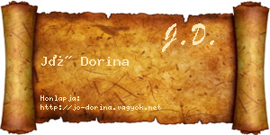 Jó Dorina névjegykártya