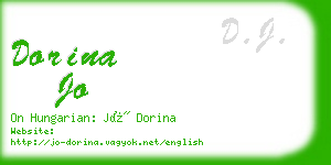 dorina jo business card